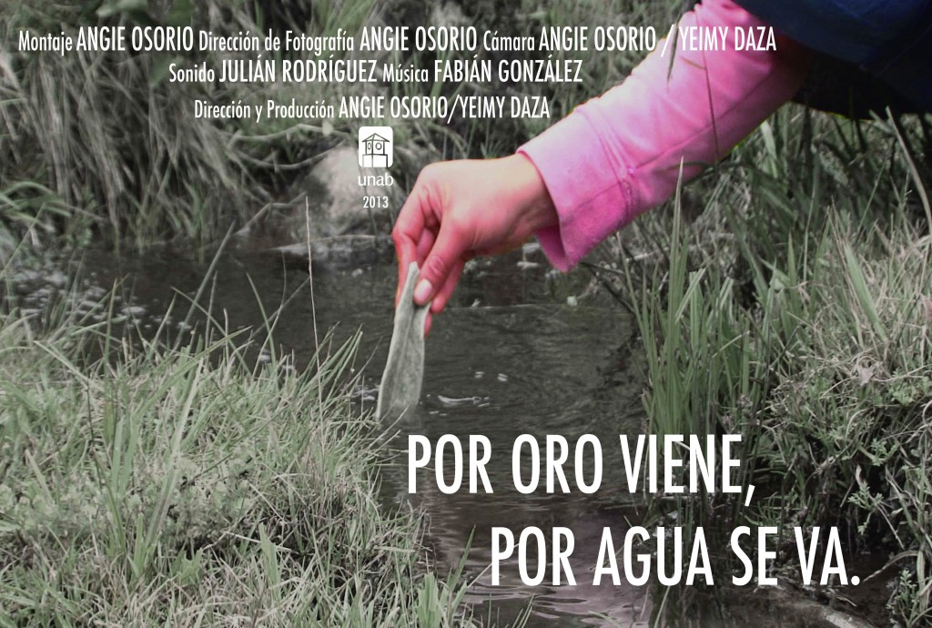 Por oro viene, por agua se va