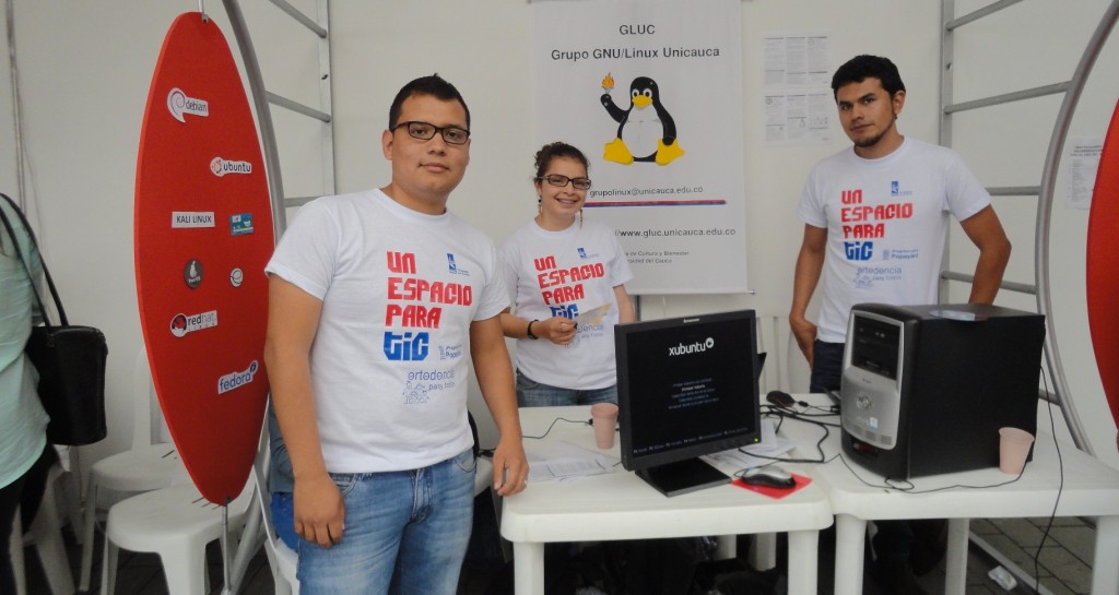 Grupo GNU/Linux de la Universidad del Cauca – Gluc, impulsa la difusión del Software libre.