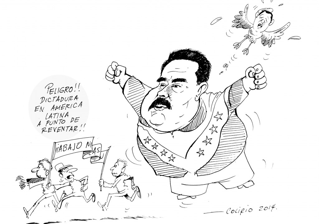 Caricatura de Colirio. Periódico La Campana, febrero 23 de 2014