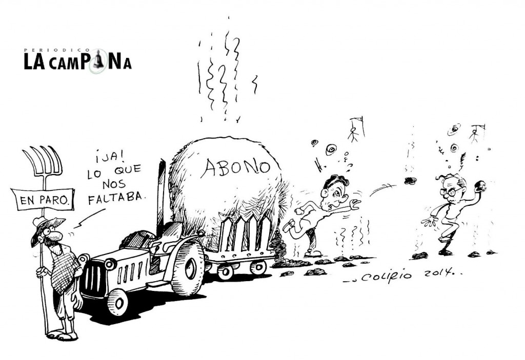 Caricatura publicada en el periódico La Campana el 16 de mayo de 2014