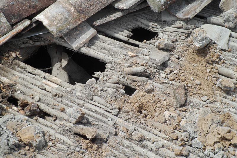 Así quedaron los techos de la fundación Hogar para Ancianos San Vicente de Paúl de Popayán, tras el pasado invierno.