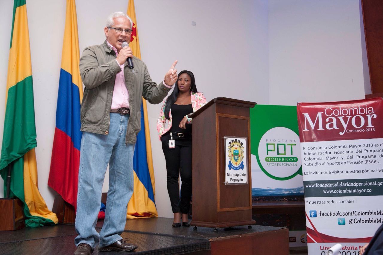 La capacitación contó con la presencia del gerente general del Consorcio Colombia Mayor, Juan Carlos López Castrillón.