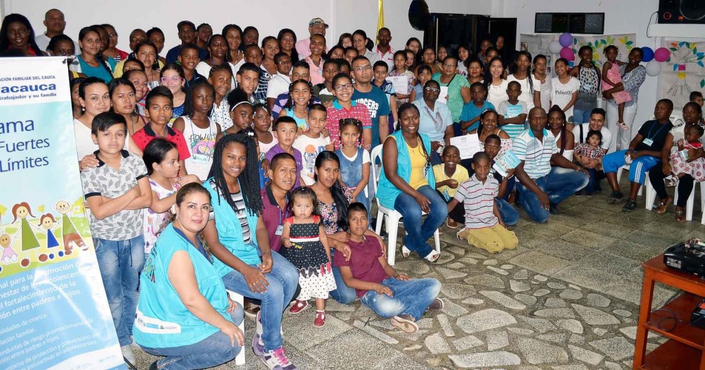 Familias del Departamento del Cauca participaron en talleres de fortalecimiento de lazos familiares y comunicación. 